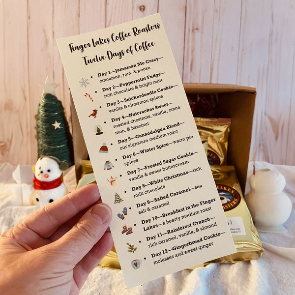 Twelve Days of Coffee Gift Set Finger Lakes Coffee Roasters